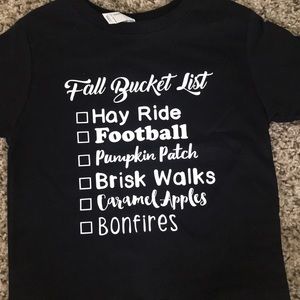 Kids fall shirts